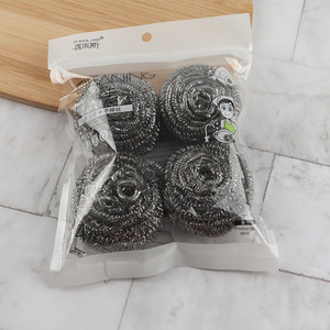 China imports 4pcs stainless steel wool scrubbers scouring balls