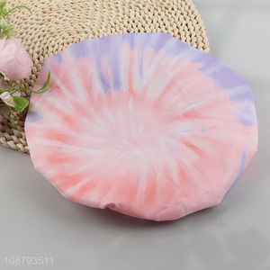 Online wholesale stylish reusable elastic shower cap for women