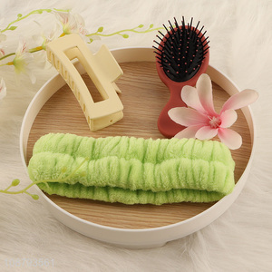 Wholesale makeup headband with hair claw clip and airbag comb
