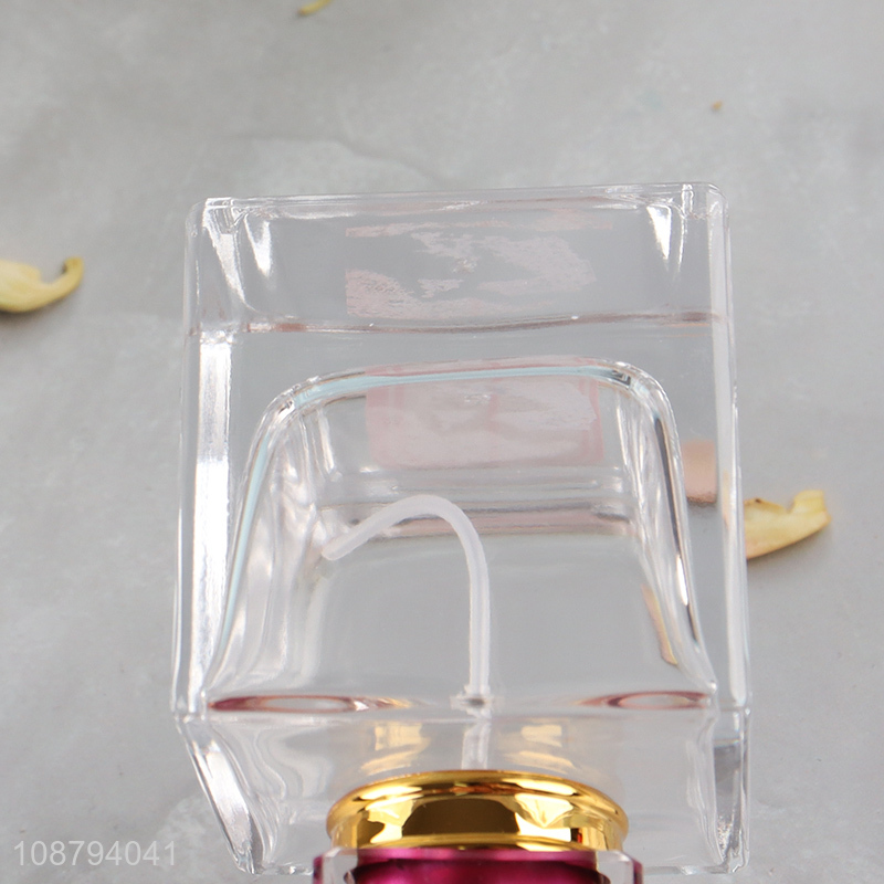 Most popular square spray bottle glass perfume bottle