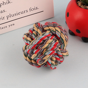 China supplier pets cotton rope ball toys