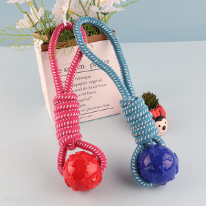 Good selling pets cotton rope ball toys