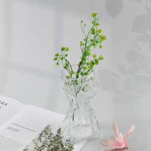 Wholesale clear glass <em>vase</em> hydroponic <em>vase</em> for tabletop decor