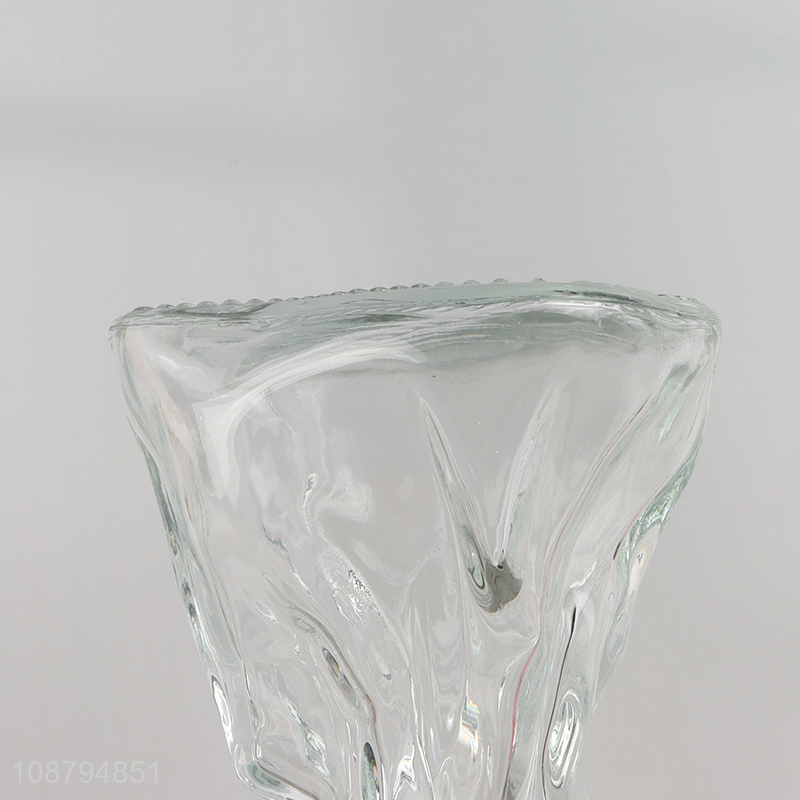 Wholesale clear glass vase hydroponic vase for tabletop decor