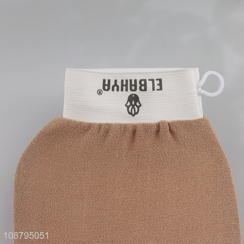 Custom logo exfoliating bath glove body scrub for adults