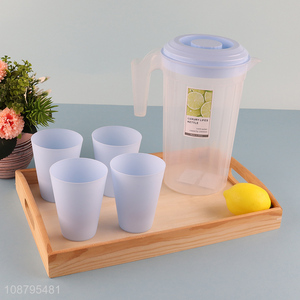 Factory direct sale plastic water kettle water cup set