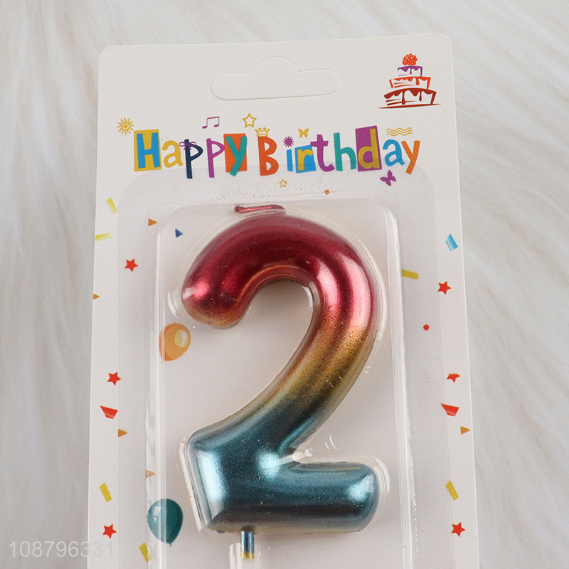 Good quality numberal birthday cake candle for decor