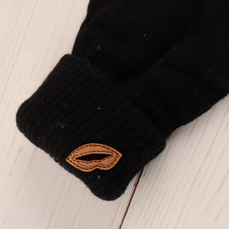 China imports women men winter knit gloves for cycling