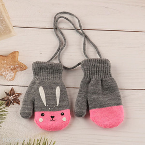 Good quality cute winter <em>gloves</em> hanging neck <em>gloves</em> for kids