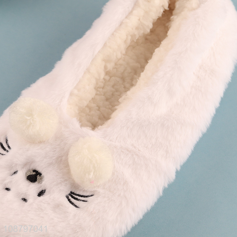 Factory price women winter house slippers non-slip indoor shoes