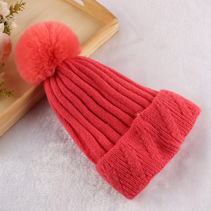 Factory price winter hat cuffed beanie skull cap for women