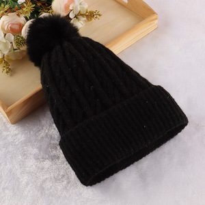 High quality women's <em>winter</em> <em>warm</em> beanie skull cap cuffed <em>hat</em>