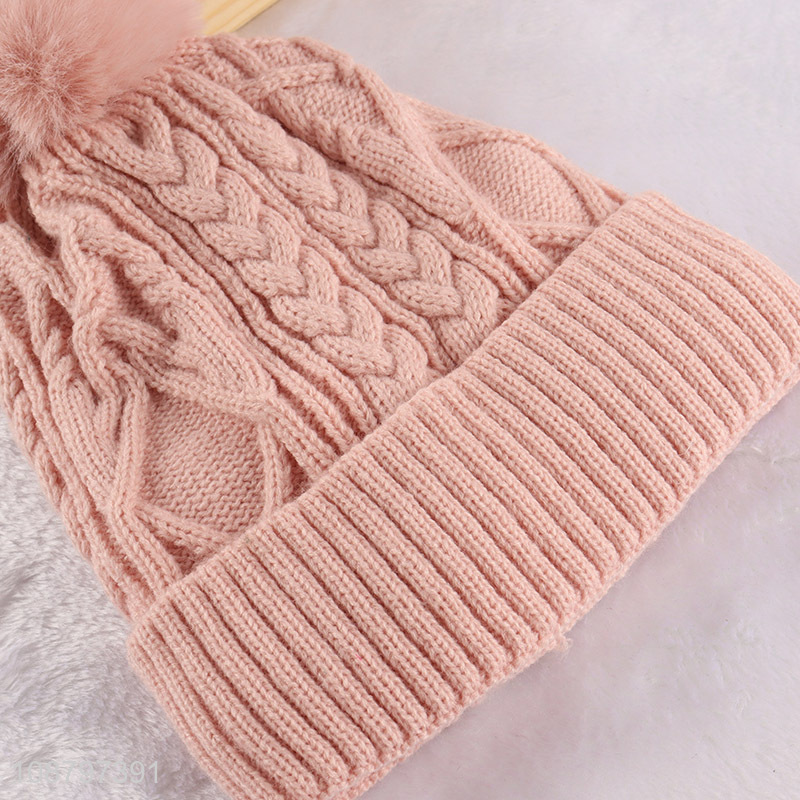 New product women's winter hat thermal cuffed beanie cap