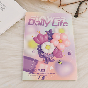 Best selling flower cover 32pages notebook wholesale
