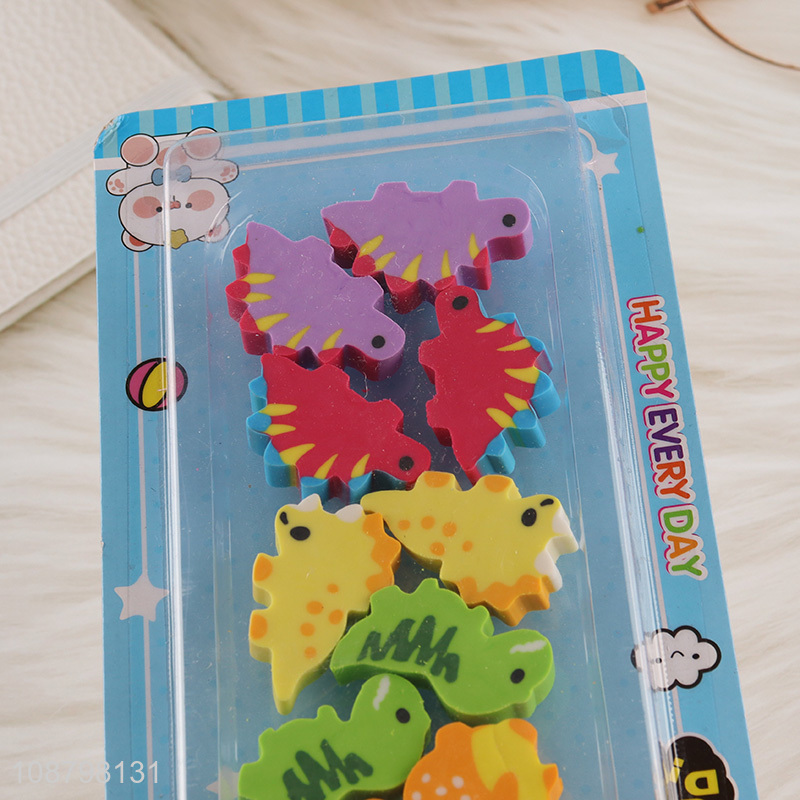 Top quality animal series students eraser set for sale