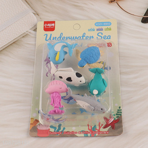 New products underwater sea series students <em>eraser</em> set