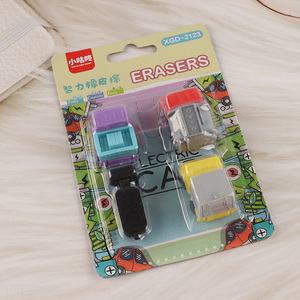 Top quality cartoon students stationery <em>eraser</em> set for sale