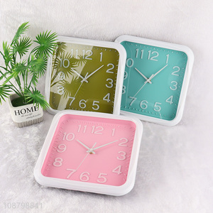 Good quality square silent wall clock for kitchen bedroom