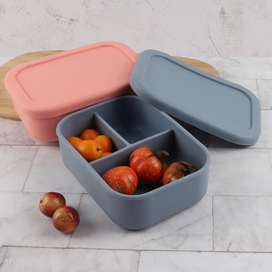 Online wholesale silicone portable lunch box bento box