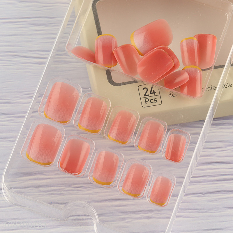 New product 24pcs press on nails kit for women girls