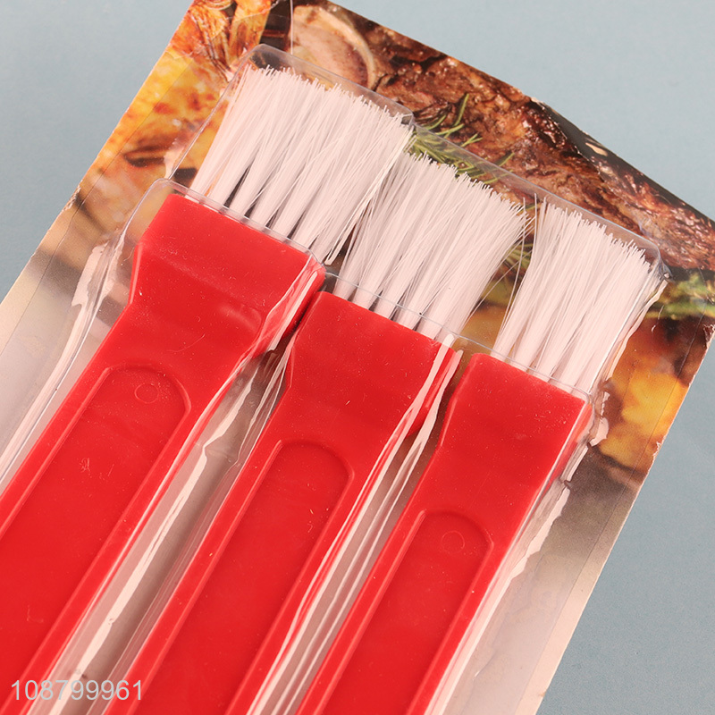 Hot selling 3pcs nylon bristle pastry brush for baking