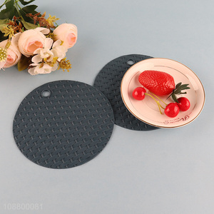 Hot selling 2pcs round non-slip trivet mats <em>pot</em> holders