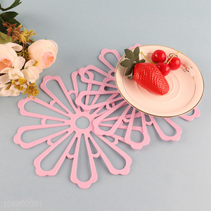 New product 2pcs flower shape trivet mats <em>pot</em> holders