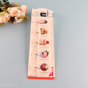 Hot selling 5pcs stick on wall hooks for hanging towel