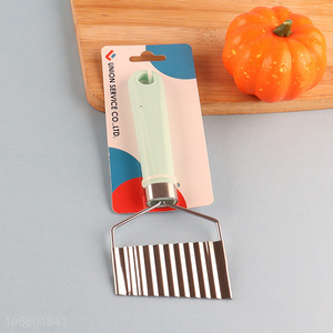 Wholesale crinkle cutter stainless steel potato slicer