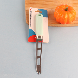 High quality serrated cheese knife with plastic handle