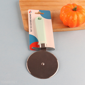 Wholesale stainless steel pizza cutter wheel pizza sliver