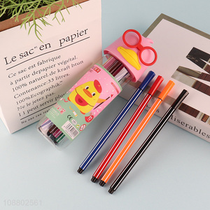 Wholesale 12 colors <em>watercolor</em> pens for kids drawing coloring