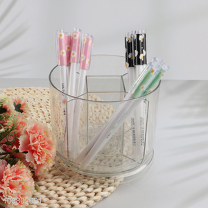 China factory rotatable clear pen holder for <em>stationery</em>