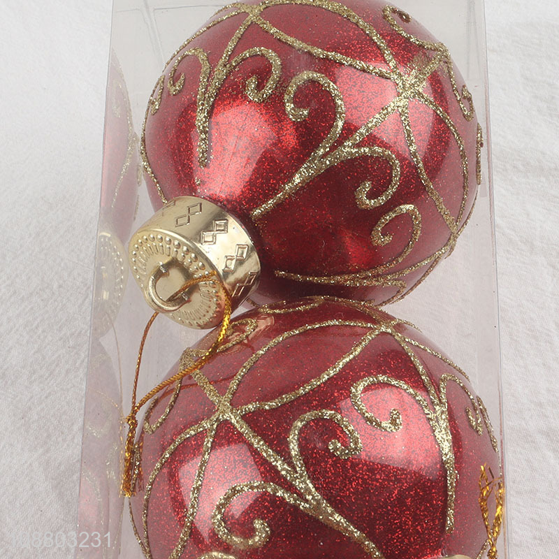 Factory supply 3pcs christmas tree decoration christmas ball