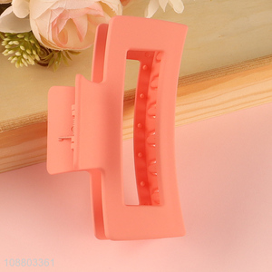 High quality large rectangular plastic hair claw clip