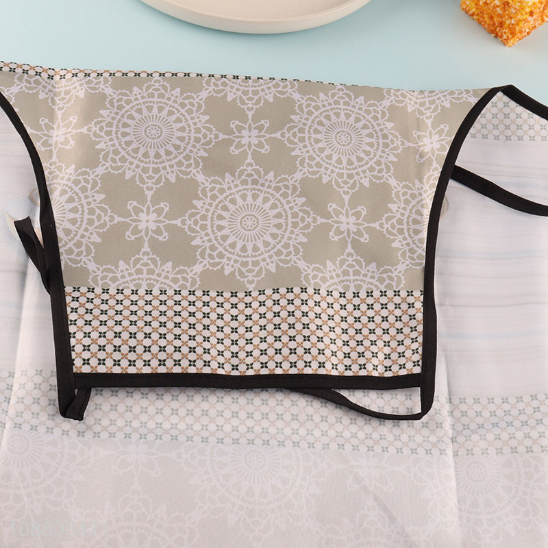 Promotional 3pcs oven mitt pot holder and dish towel set