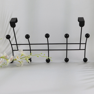 Top sale black metal hook over the door hook wholesale