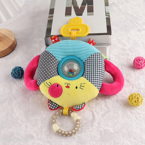 New product soft stuffed animal baby stroller toy plush rattle