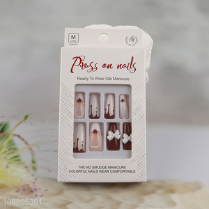 Top selling nail art decoration fake nail set