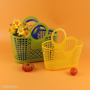 New arrival plastic hollow <em>storage</em> <em>basket</em> for sale