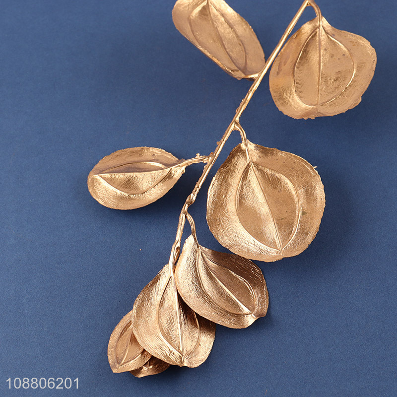 Good quality golden fake leaves plant for indoor outdoor decor