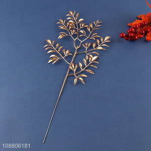 New arrival artificial leaves gold plant leaves for decoration