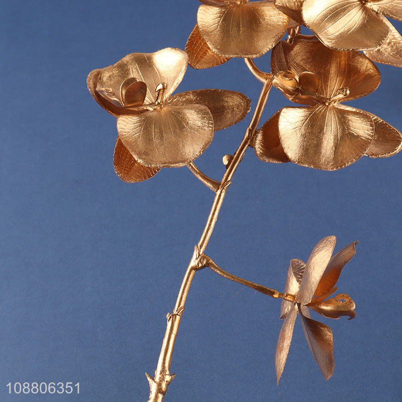 Factory price gold artificial orchid for home office decoration