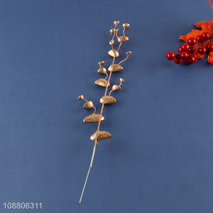 High quality golden <em>artificial</em> leaves <em>plant</em> for DIY vase filler