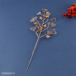 Good quality golden <em>artificial</em> leaves <em>plant</em> for DIY vase filler