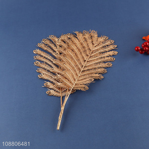 Good quality <em>artificial</em> leaves gold <em>plant</em> leaves for decoration