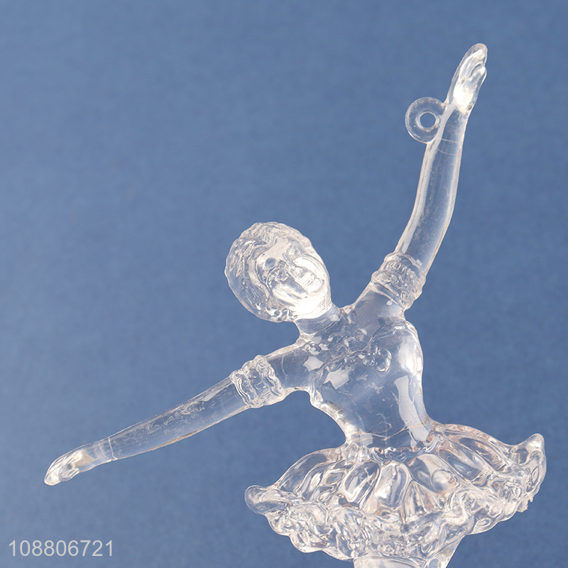 New product clear acrylic ballerina ornaments Christmas tree diy ornaments