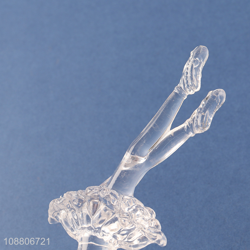 New product clear acrylic ballerina ornaments Christmas tree diy ornaments