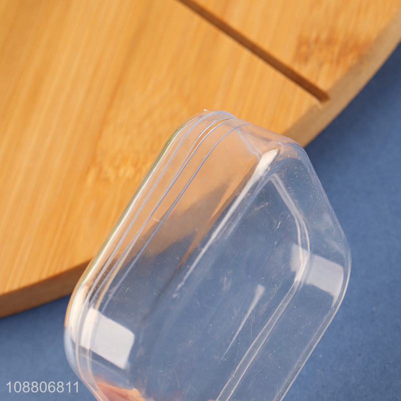 Good quality square clear plastic storage box bead organizer case