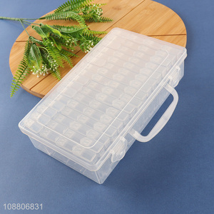 Hot selling clear diamond painting container bead container <em>box</em>